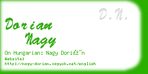 dorian nagy business card